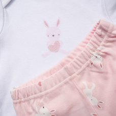 E08740:  Baby Girls Bunny 10 Piece Mesh Bag Gift Set (NB-6 Months)