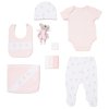 E08745: Baby Girls Ballerina Mouse 10 Piece Mesh Bag Gift Set (NB-6 Months)