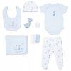 E08747: Baby Boys Little Family 10 Piece Mesh Bag Gift Set (NB-6 Months)