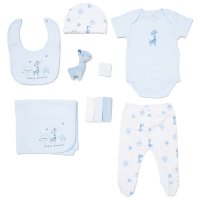 E08747: Baby Boys Little Family 10 Piece Mesh Bag Gift Set (NB-6 Months)