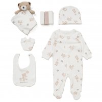 E08788: Baby Unisex Bear 8 Piece Mesh Bag Gift Set (NB-6 Months)