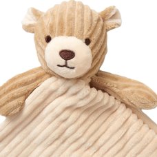 E08803: Ribbed Bear Comforter With Taggie Ribbons