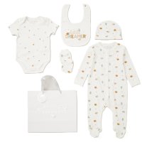 E08809: Baby Unisex Little Dreamer 6 Piece Mesh Bag Gift Set (NB-6 Months)