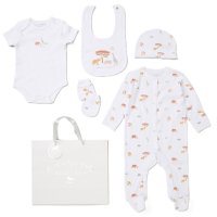 E08810: Baby Unisex Safari 6 Piece Mesh Bag Gift Set (NB-6 Months)