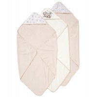 E08821: Baby Bear 6 Piece Hooded Towels & Washcloths Bath Time Set