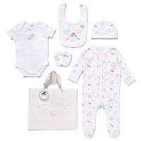 E08829: Baby Unisex Animals 6 Piece Mesh Bag Gift Set (NB-6 Months)