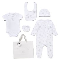 E08832: Baby Unisex Hello Baby 6 Piece Mesh Bag Gift Set (NB-6 Months)