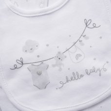 E08832: Baby Unisex Hello Baby 6 Piece Mesh Bag Gift Set (NB-6 Months)
