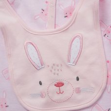 E08837: Baby Girls Bunny 6 Piece Mesh Bag Gift Set (NB-6 Months)