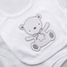 E08847: Baby Unisex Bear 6 Piece Mesh Bag Gift Set (NB-6 Months)