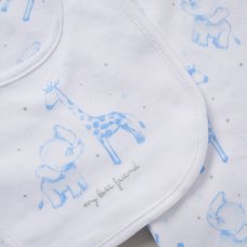 E08859: Baby Boys Animals 6 Piece Mesh Bag Gift Set (NB-6 Months)