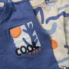 F09061TOD: Boys  2 T-Shirts & 2 Shorts Set (2-4 Years)