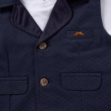 F09154INF: Baby Boys Waistcoat, T-Shirt & Short Outfit (12-24 Months)