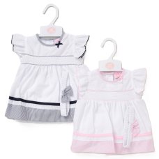 F09182INF: Baby Girls Dress, Pant & Headband Set (9-24 Months)