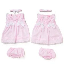 F09237INF: Baby Girls Dress, Pant & Headband Set (9-24 Months)