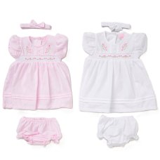 F09241INF: Baby Girls Dress, Pant & Headband Set (9-24 Months)