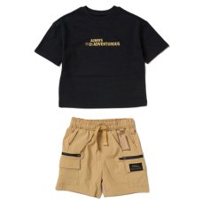 F09386TOD: Boys T-shirt & Waterproof Coated Short Outfit With Keyring (2-4 Years)