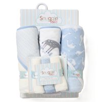 F09430: Baby Giraffe 6 Piece Hooded Towels & Washcloths Bath Time Set