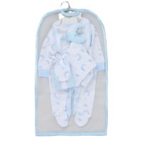 F09749: Baby Boys Moon 8 Piece Mesh Bag Gift Set (NB-6 Months)