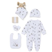 F09752: Baby Unisex 8 Piece Mesh Bag Gift Set (NB-6 Months)