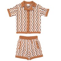 F09788TOD: Boys True Knit Shirt & Shorts Outfit (2-4 Years)