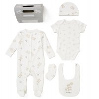 F09908: Baby Unisex Bear 6 Piece Mesh Bag Gift Set (NB-6 Months)