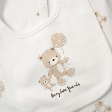 F09908: Baby Unisex Bear 6 Piece Mesh Bag Gift Set (NB-6 Months)