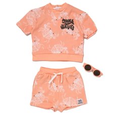 F10223TOD: Boys T-shirt & Shorts With Sunglasses Outfit (2-4 Years)