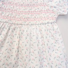 F10330INF: Baby Girls Smocked Panel Dress & Headband Set (12-24 Months)