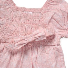 F10333TOD: Girls Smocked Panel Dress & Headband Set (2-4 Years)