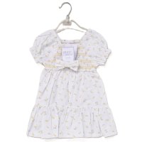 F10337INF: Baby Girls Smocked Panel Dress & Headband Set (12-24 Months)