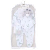 F10341NB: Baby Unisex Giraffe 8 Piece Mesh Bag Gift Set (NB-6 Months)