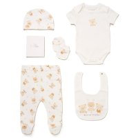F10687: Baby Unisex "Best Of Friends" 6 Piece Mesh Bag Gift Set (NB-6 Months)