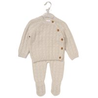 G10862NB: Baby Boys Knitted 2 Piece Outfit (0-12 Months)