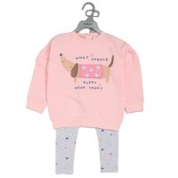 G12653TOD: Girls Interactive Sweatshirt & Legging Outfit (2-4 Years)