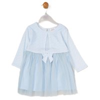 G12944INF: Baby Girls Mock Bolero Mesh Skirt Dress (6 Months - 3 Years)