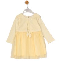 G12945INF: Baby Girls Mock Bolero Mesh Skirt Dress (6 Months - 3 Years)