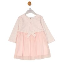 G12946INF: Baby Girls Mock Bolero Mesh Skirt Dress (6 Months - 3 Years)