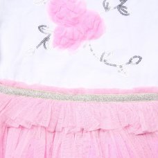 H14012TOD: Girls Sequin Embroidery Floral Tutu Dress (3-5 Years)