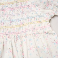 H14290TOD: Girls Smocked Dress & Scrunchie Set (2-4 Years)