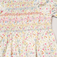 H14292INF: Baby Girls Smocked Dress & Headband Set (9-24 Months)