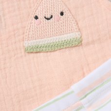 H14325INF: Baby Girls Watermelon Crochet Applique Top, Leggings & Headband Outfit (12-18 Months)