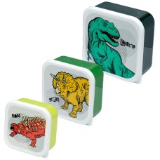 LBOX77: Set of 3 Lunch Box M/L/XL Dinosauria