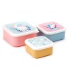 LBOX95: Set of 3 Lunch Box S/M/L Unicorn Magic