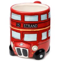 LON47: London Icons Red Routemaster Bus Ceramic Shaped Mug