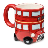 LON47: London Icons Red Routemaster Bus Ceramic Shaped Mug