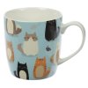 MUG266: Feline Fine Cat Porcelain Mug