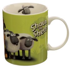 MUG337: Shaun the Sheep Porcelain Mug Green