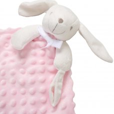 S19757: Bunny Bubble Velour Comforter- Pink