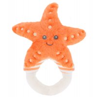 SE3515: 14cm Keeleco Squish Starfish Ring Rattle (100% Recycled)